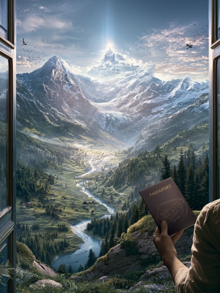 Mountain Vista Travel Poster. poster detail