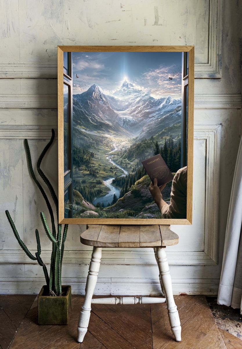 Mountain Vista Travel Poster. — room view 1