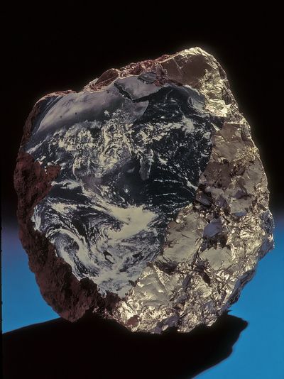 Meteorite Rock Photography Poster. poster