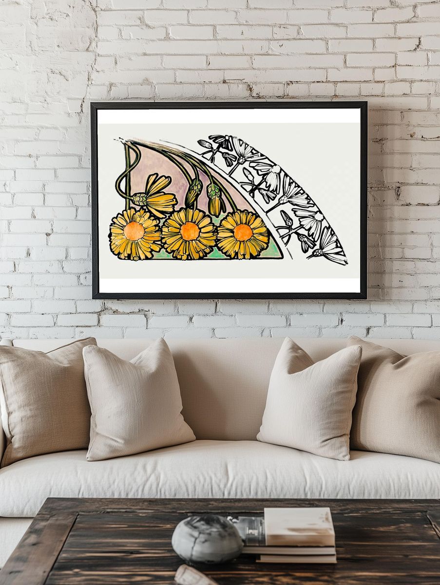 Floral motif Fouquet boutique Alphonse. — room view 1