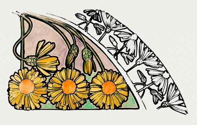 Floral motif Fouquet boutique Alphonse. poster print