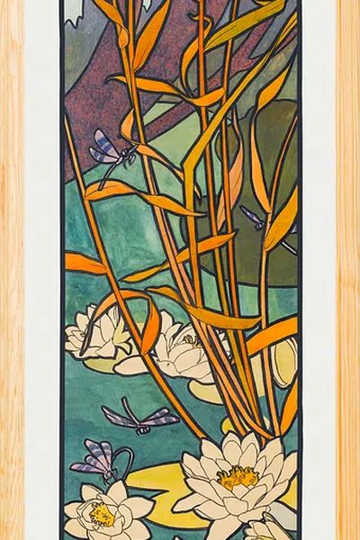 Stained glass box Fouquet jewelry. poster print