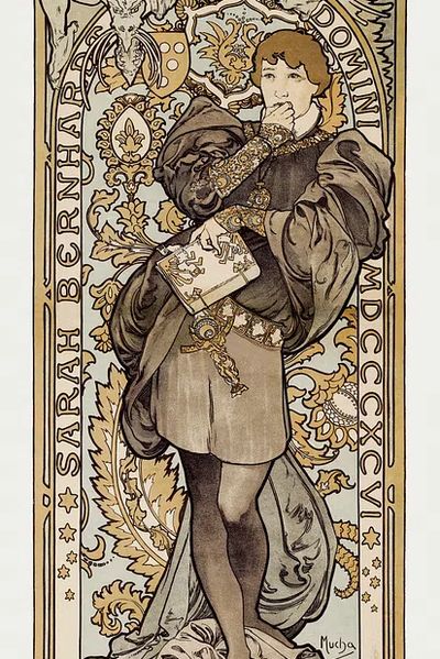 Lorenzaccio, piece en v actes. poster print