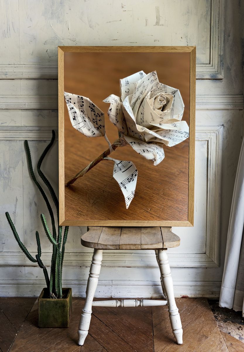 Musical Rose — Art Print room preview