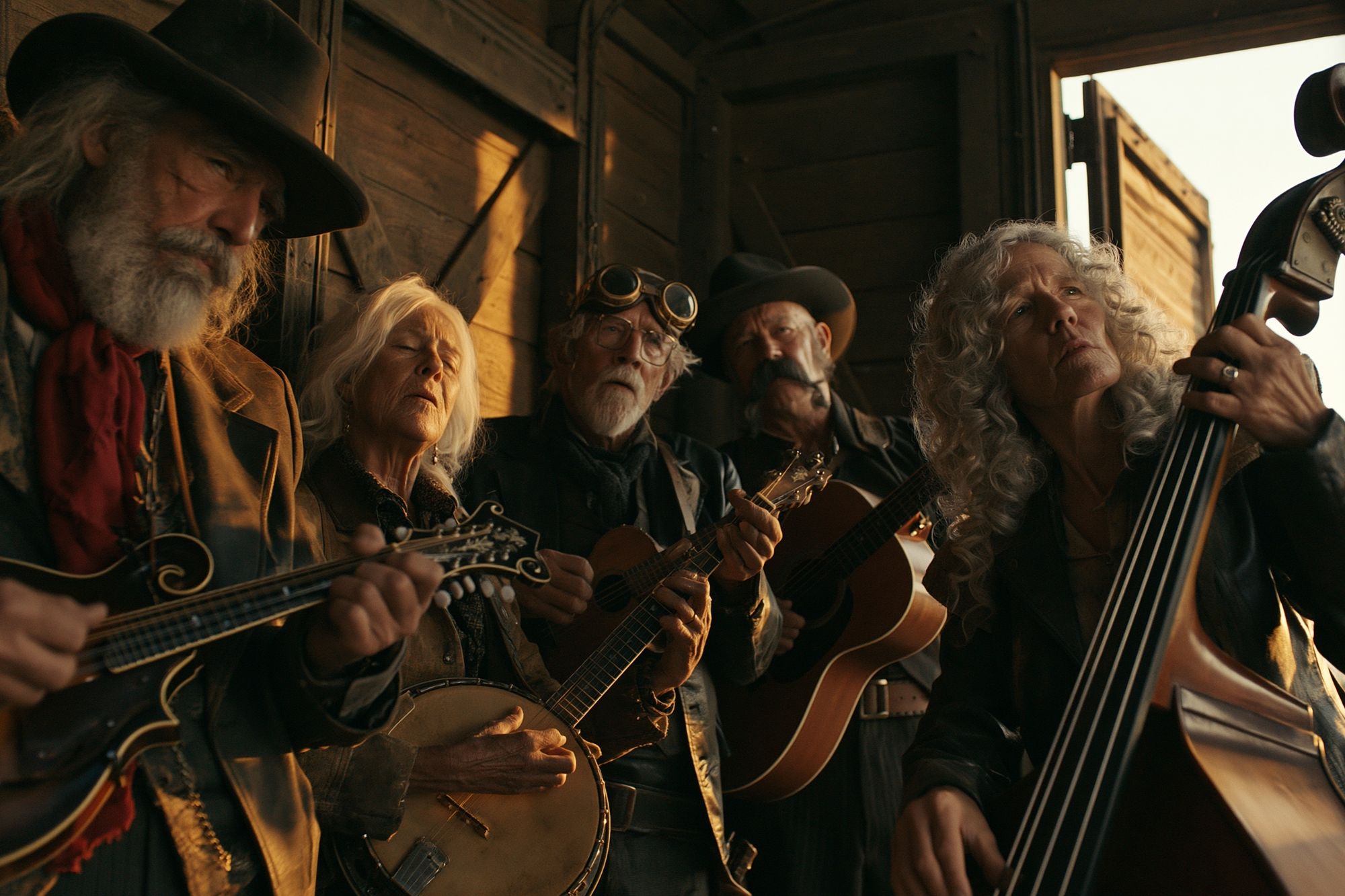 Old-Time String Band Photography Poster. poster detail