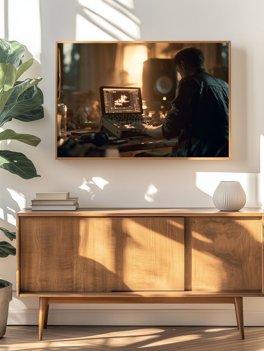 Music Producer Studio Photography Poster. — room view 3