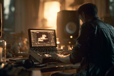 Music Producer Studio Photography Poster.