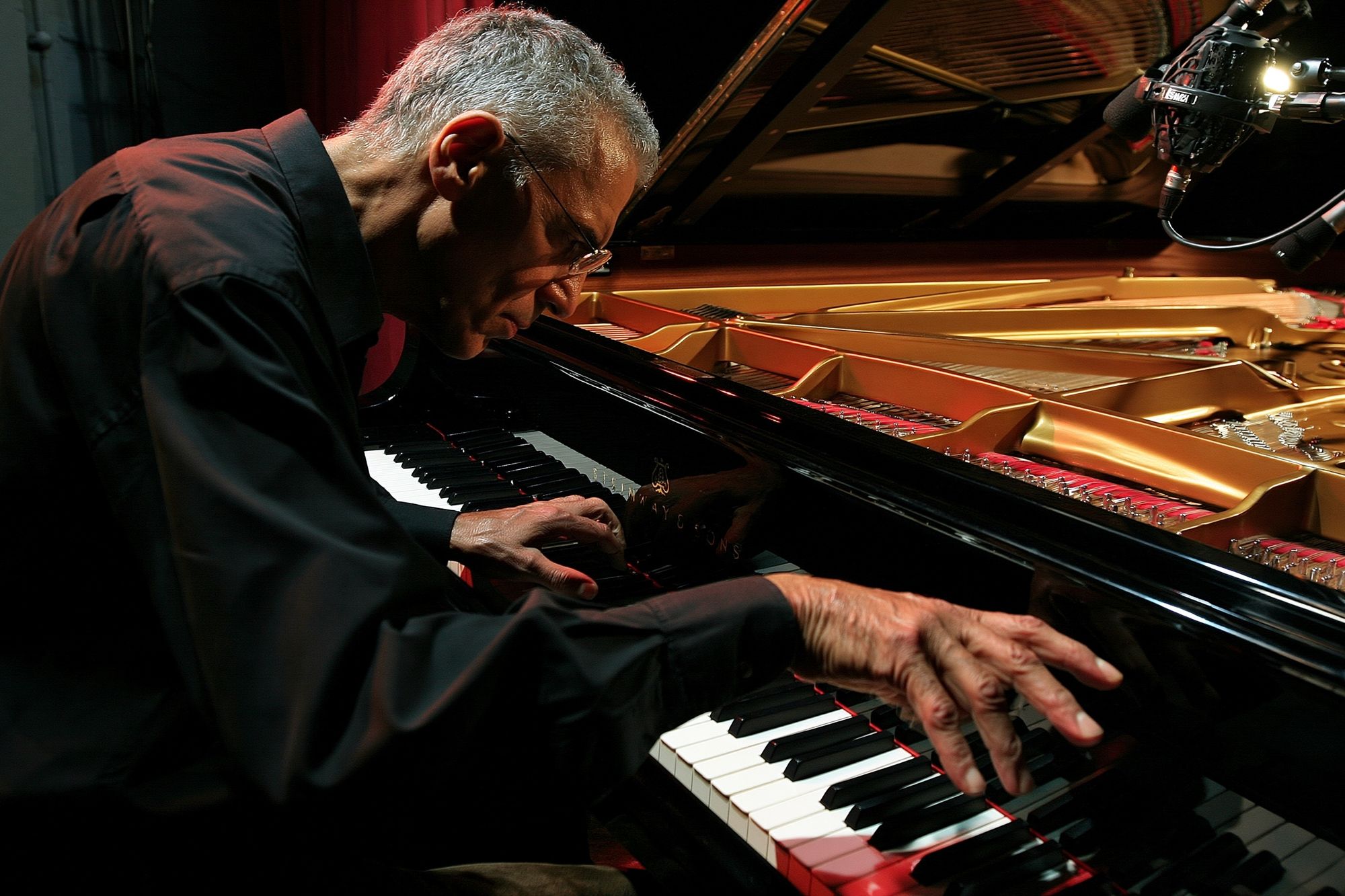 Jazz Pianist at the Grand Piano Poster. poster — music art
