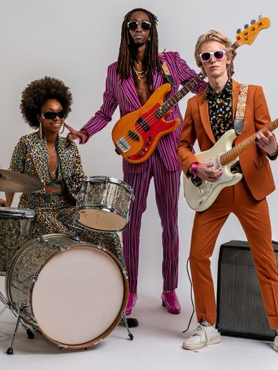 Funky Band Portrait Photography Poster.