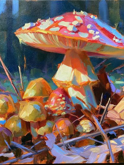 Mushroom Forest Fine-Art Poster. poster print