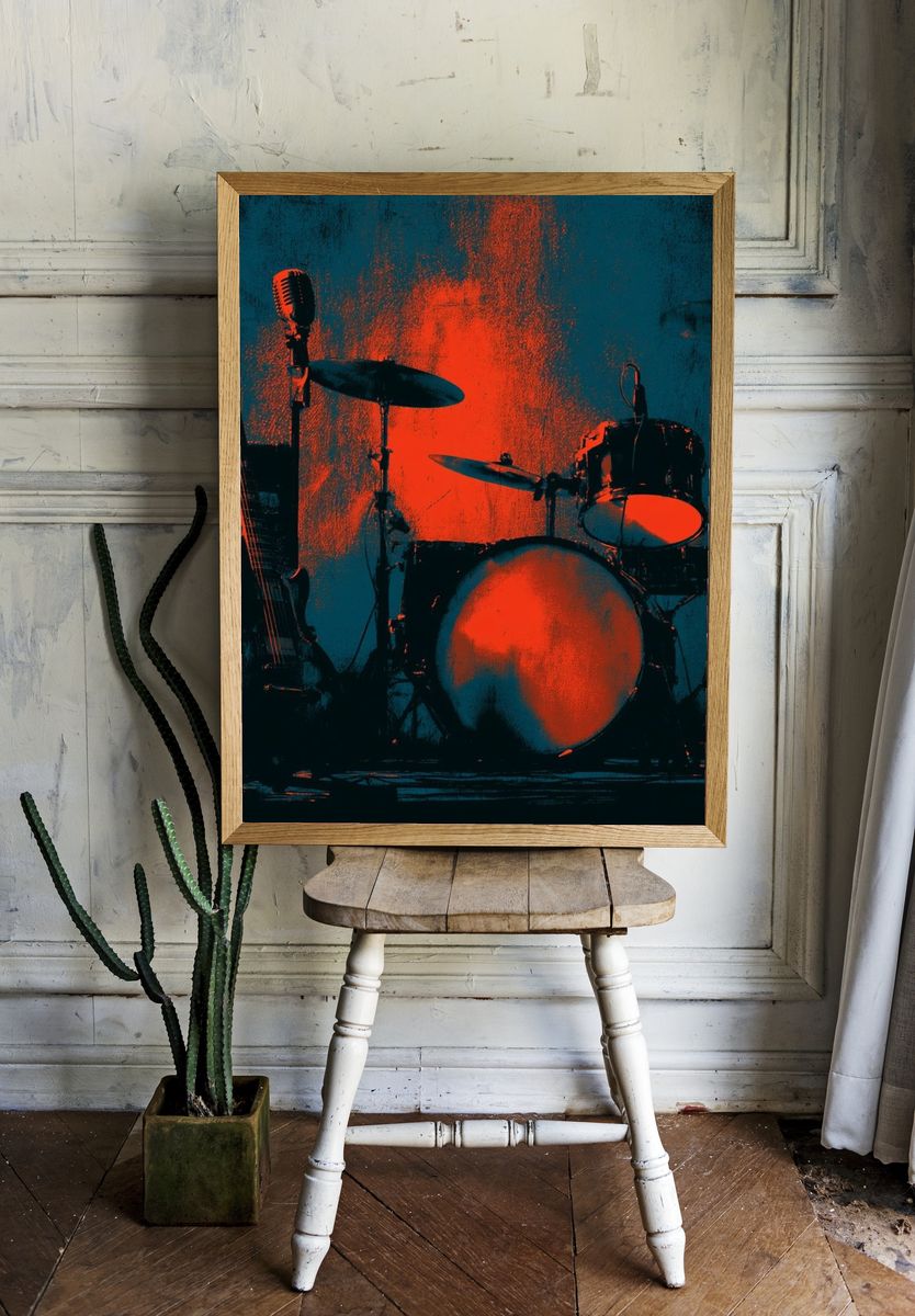 Rock Band Stage Setup Poster. — room view 1