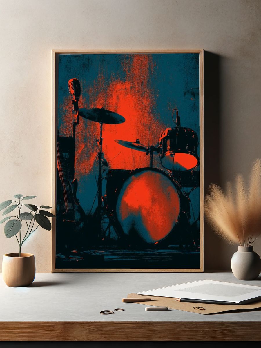 Rock Band Stage Setup Poster. — room view 2