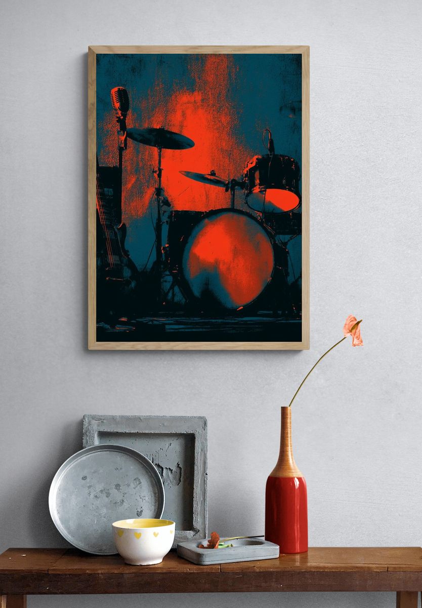 Rock Band Stage Setup Poster. — room view 3