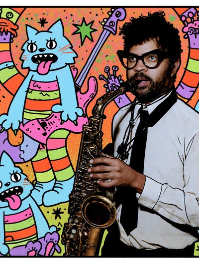 Prince Saxophone Pop-Art Poster.