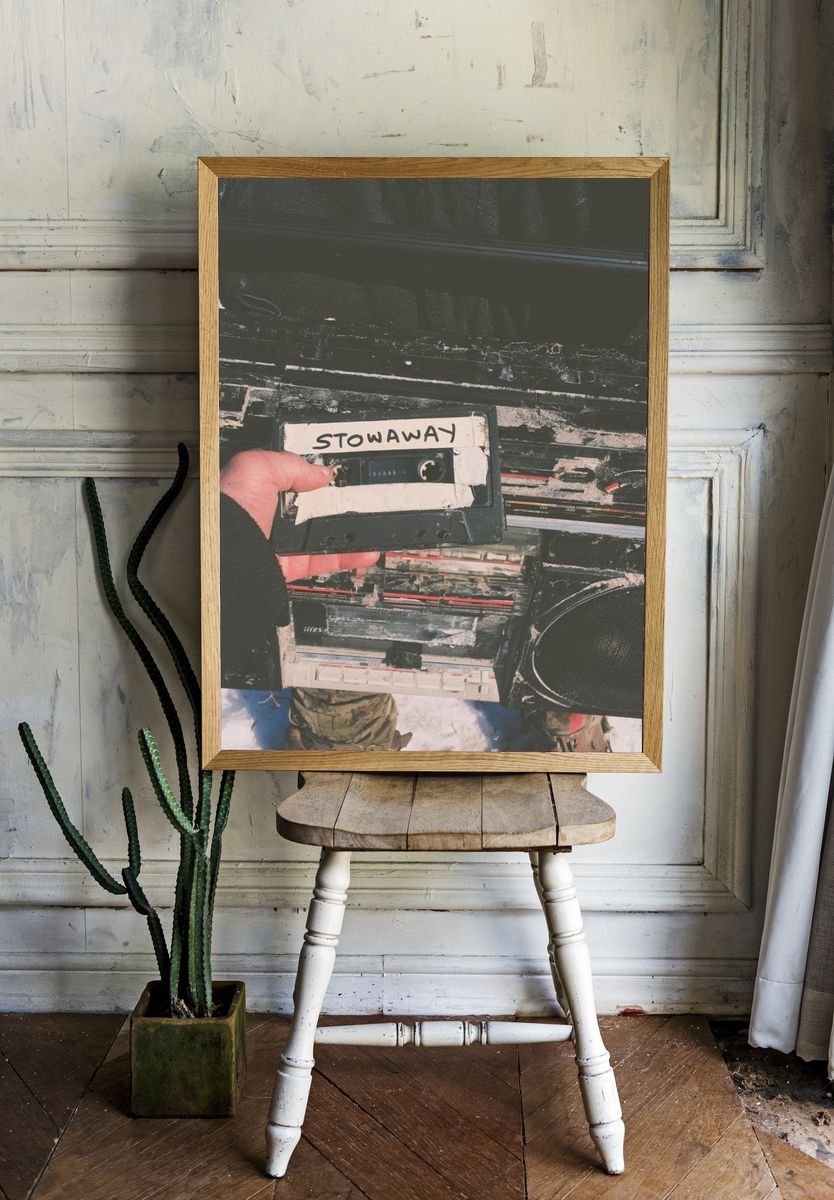 Stowaway Cassette Photography Poster. — room view 1