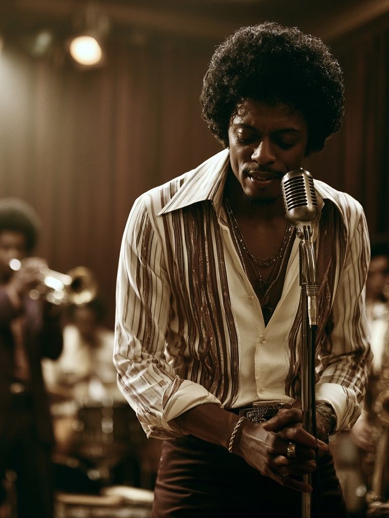 Soul Singer Stage Portrait Poster. poster detail