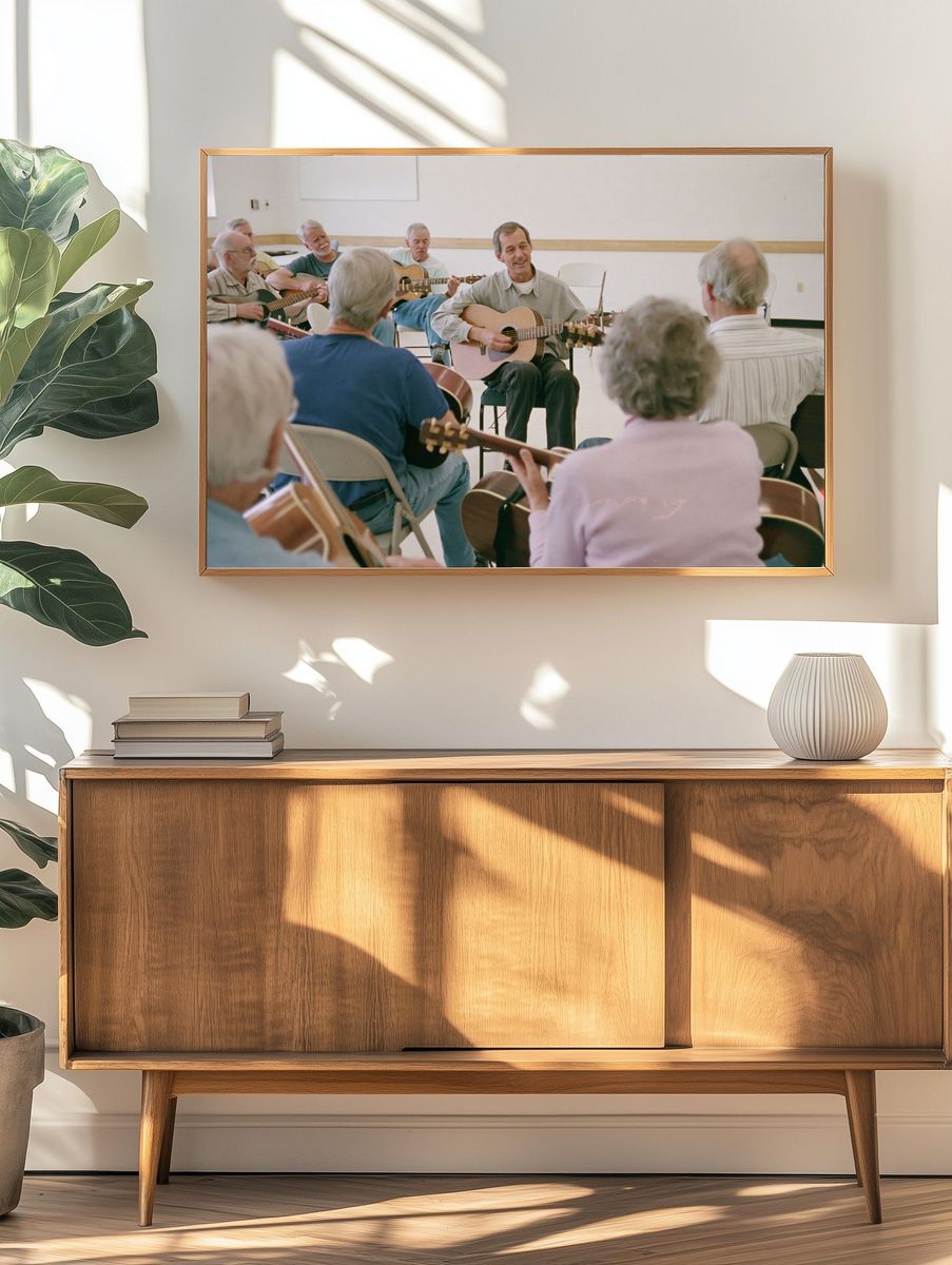 Guitar Circle Session Photography Poster. — room view 3