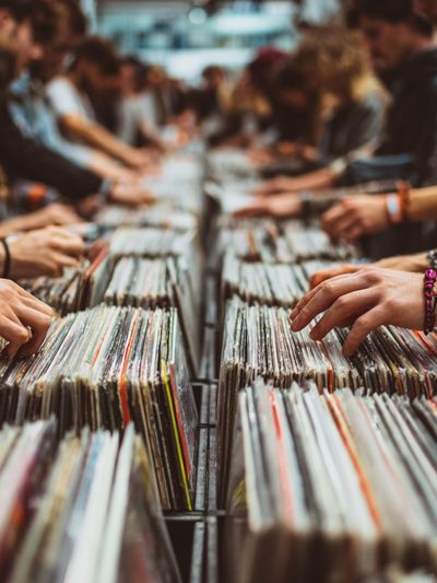 Vinyl Record Collectors — Photography Print. poster print
