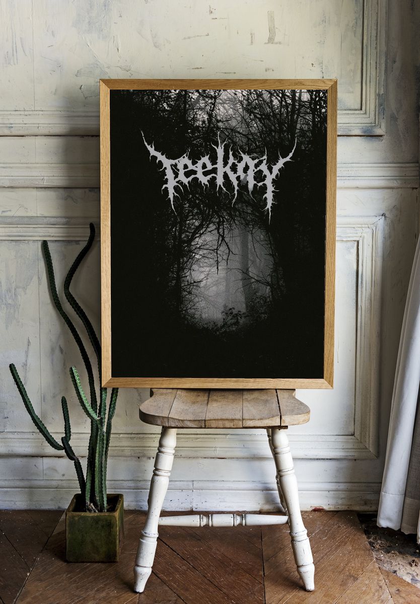 Bleak Forest Black Metal Poster. room preview