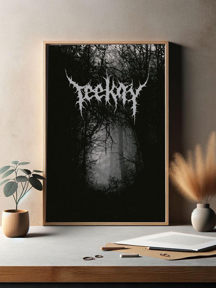 Bleak Forest Black Metal Poster. — room view 2