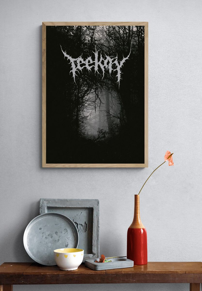Bleak Forest Black Metal Poster. — room view 3