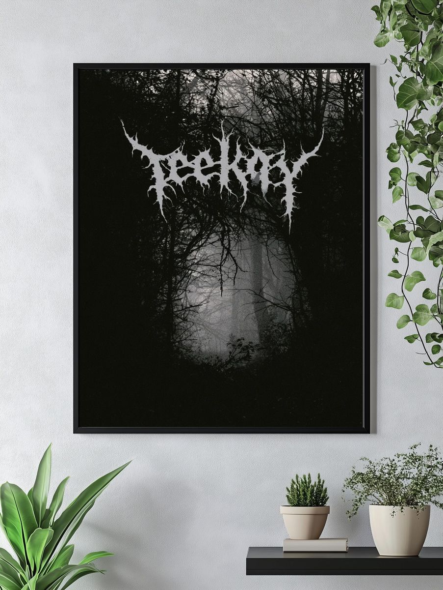 Bleak Forest Black Metal Poster. — room view 4