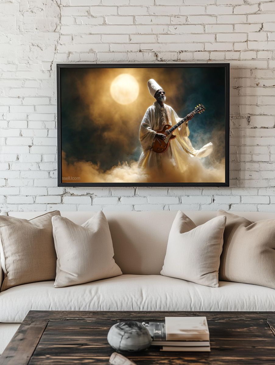 Mystic Guitarist Concert Poster. room preview