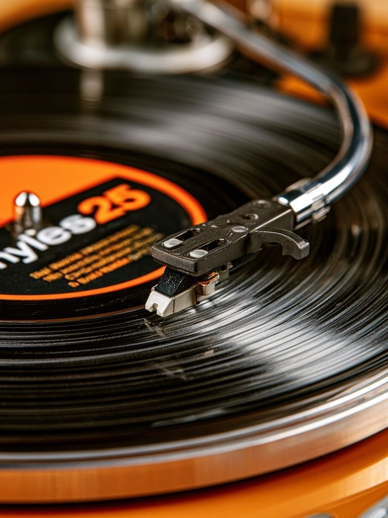 Vinyl Record Turntable Photography Poster. poster detail