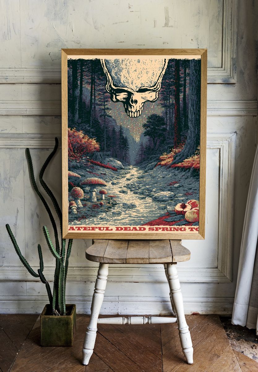 Grateful Dead Spring Tour Poster. — room view 1