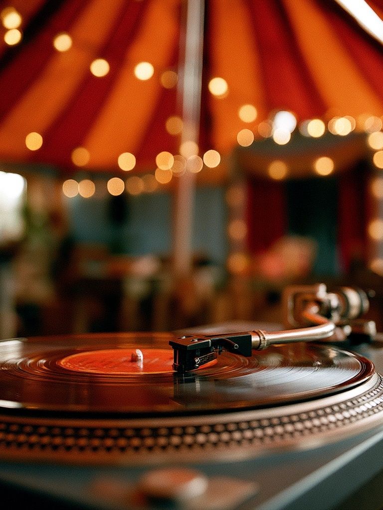 Vinyl Turntable Photography Poster.