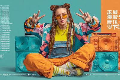 Vibrant Music Culture Poster. poster print