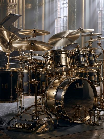 Luxury Drum Kit Photography Poster.
