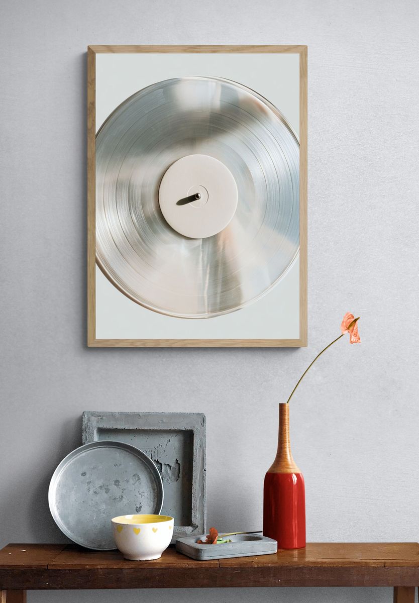 Vinyl Record Minimalist Poster. — room view 3
