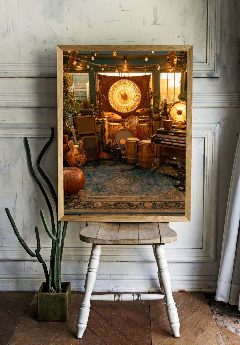 Bohemian Music Studio Poster. — room view 1