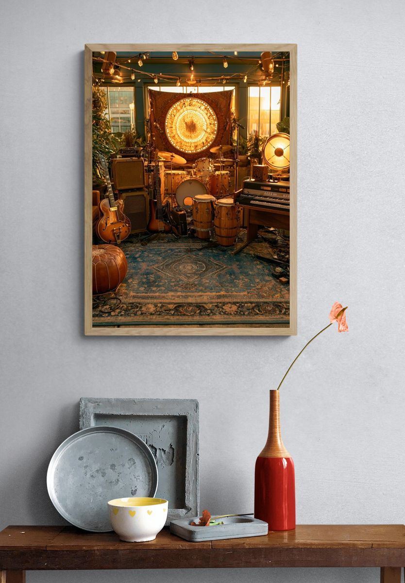 Bohemian Music Studio Poster. — room view 3
