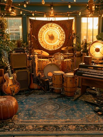 Bohemian Music Studio Poster. poster
