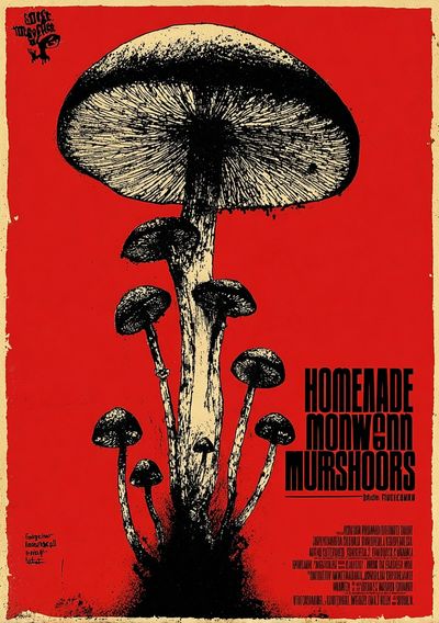 Mushroom Art — Vintage Print. poster