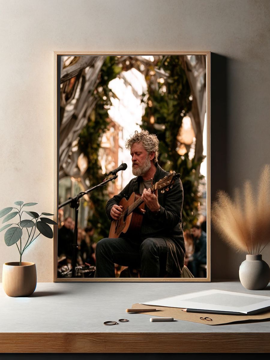 Street Guitarist Photography Poster. — room view 2