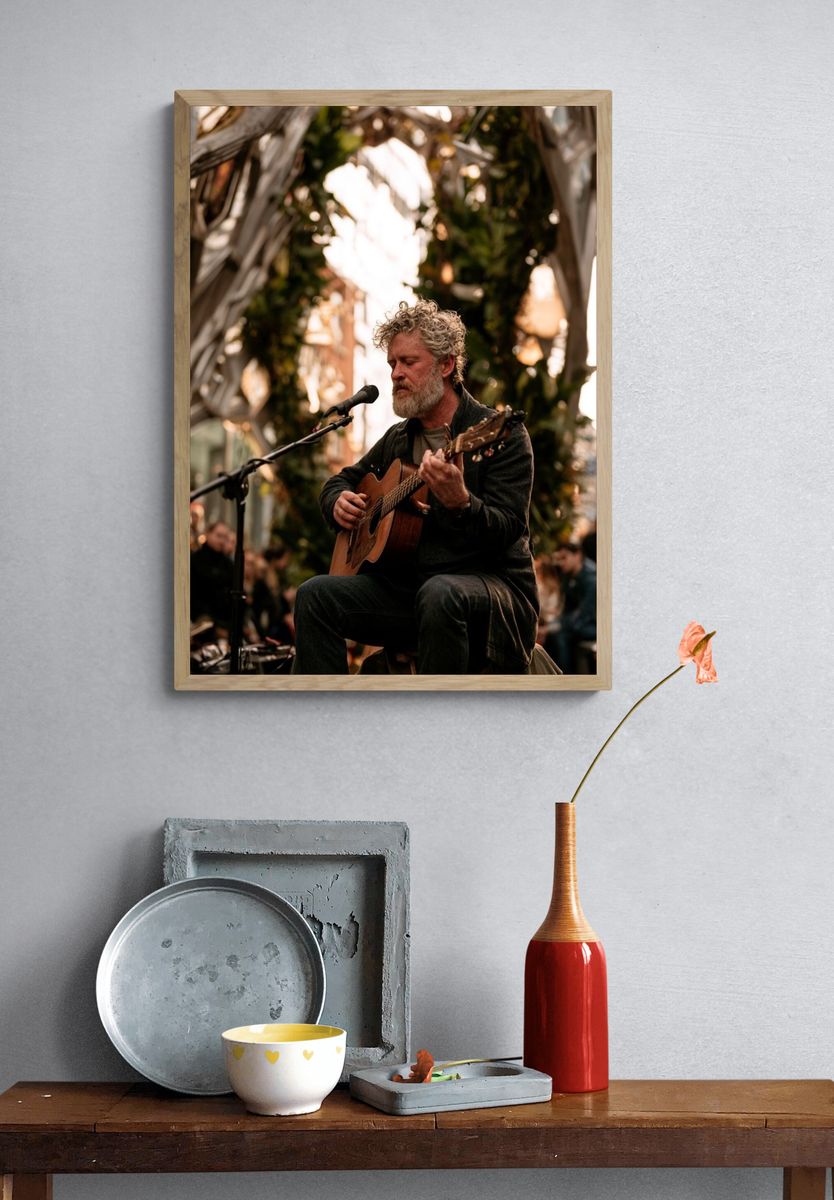 Street Guitarist Photography Poster. — room view 3
