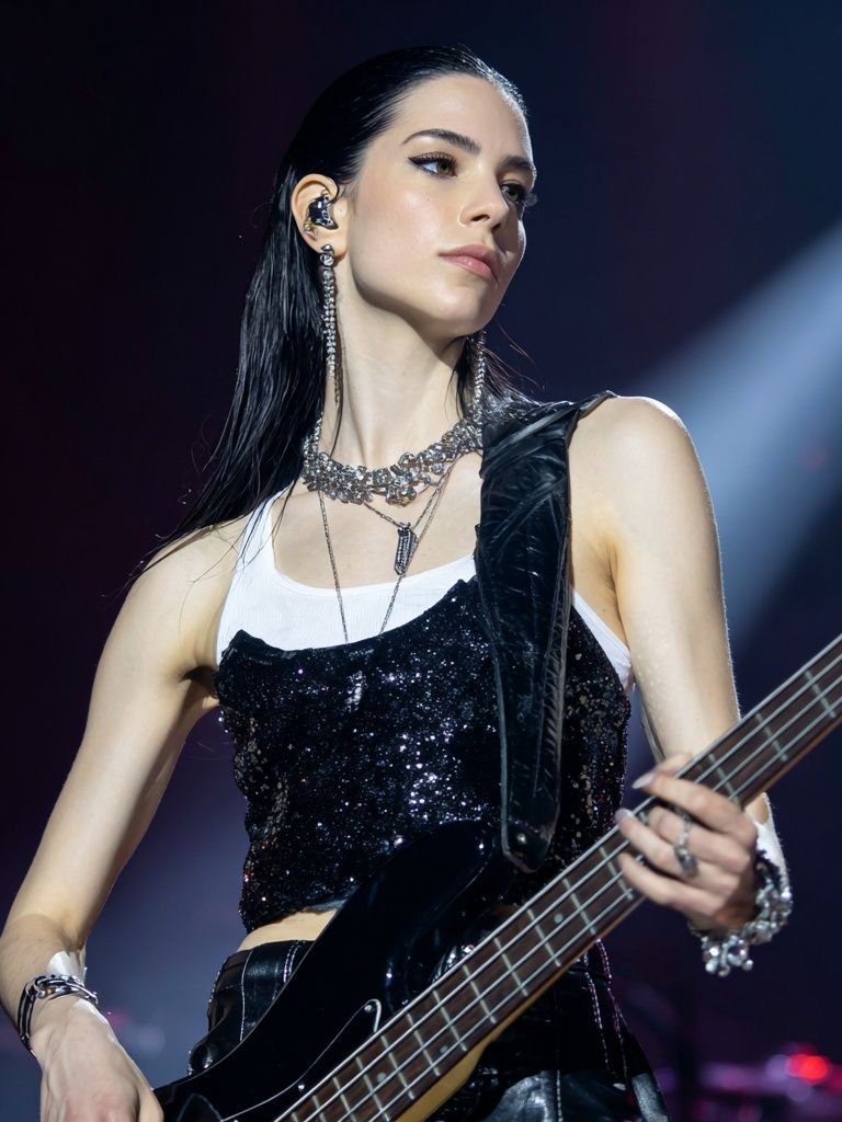 Live Concert Bassist Photography Poster.