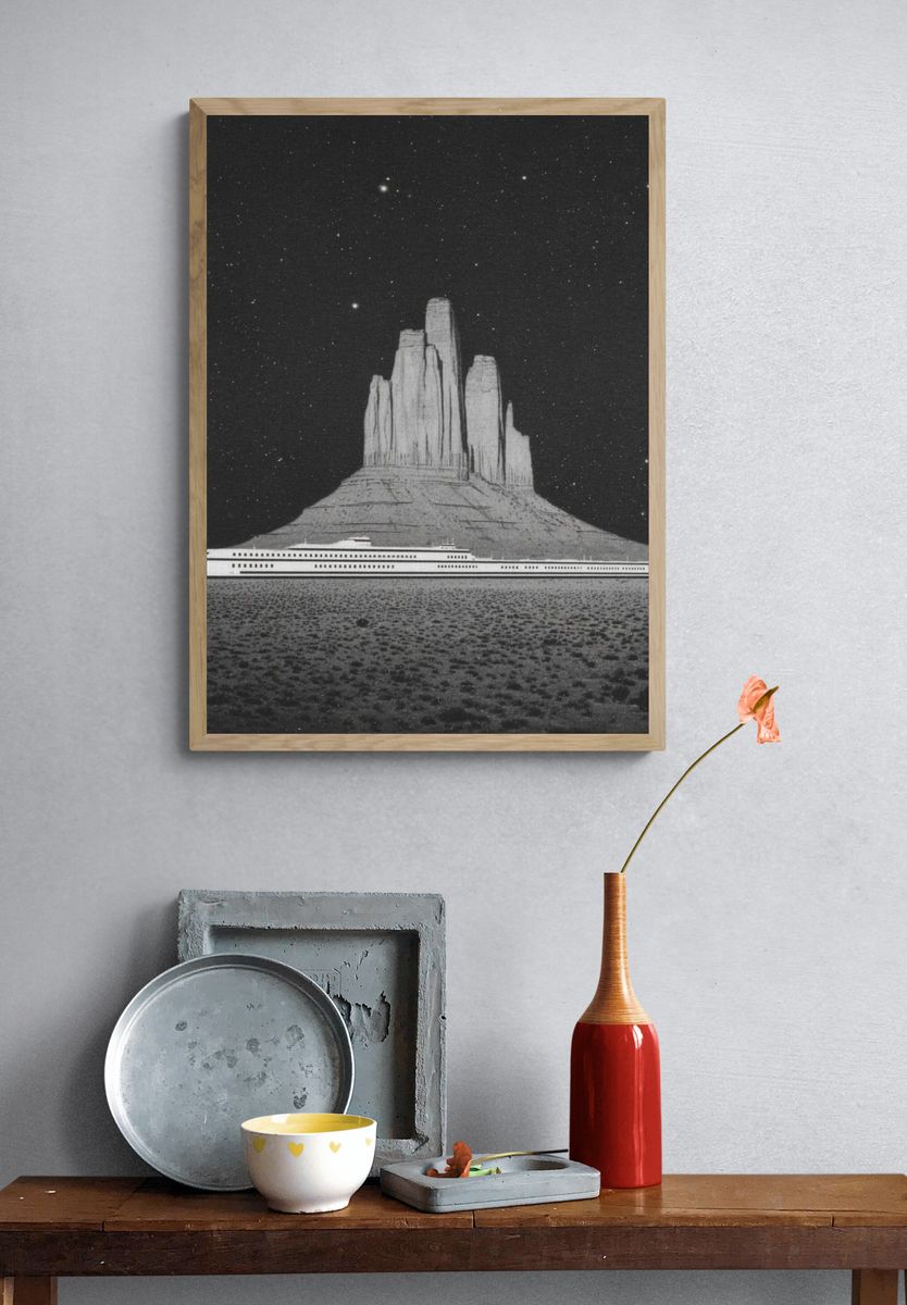 Monument Valley Night — Fine Art Print. — room view 3