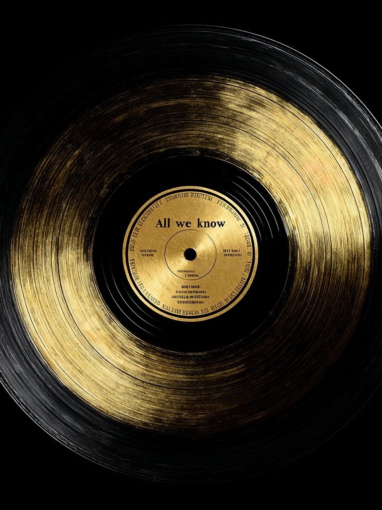 All We Know — Music Vinyl Poster. poster — music art