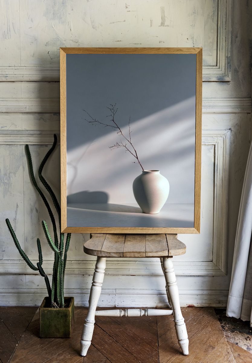 Minimal Vase Still Life Poster. — room view 1