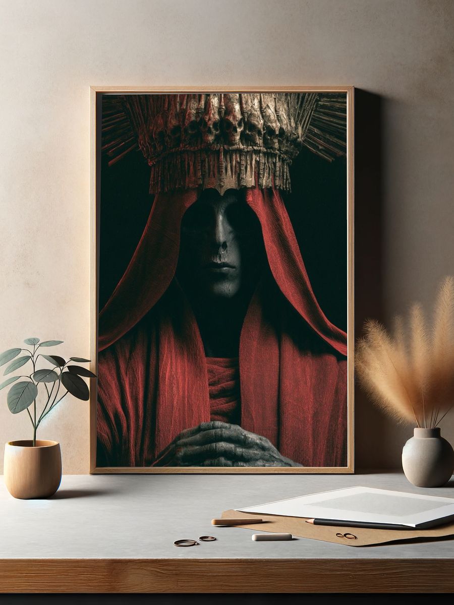 Mystic Hooded Figure — Fine-Art Print. — room view 2