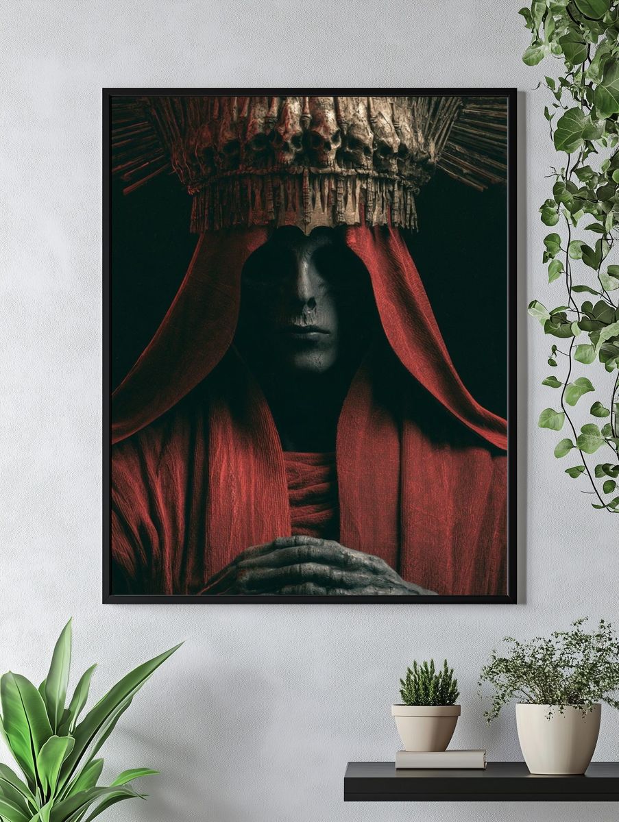Mystic Hooded Figure — Fine-Art Print. — room view 4