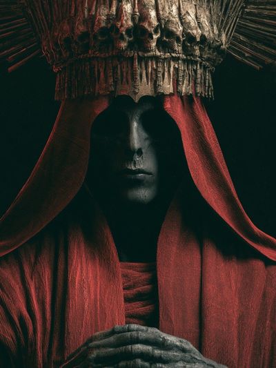 Mystic Hooded Figure — Fine-Art Print. poster