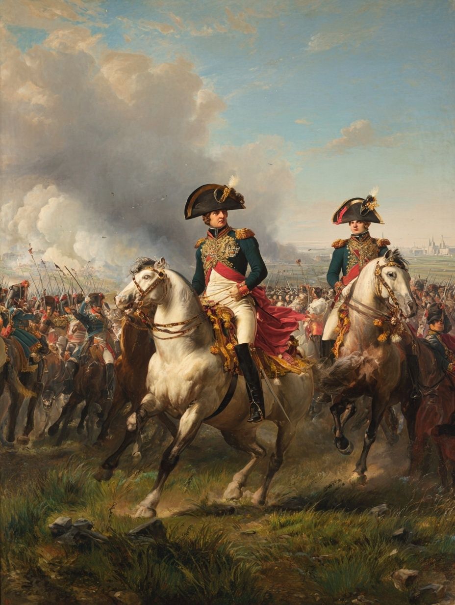 Napoleonic Cavalry Charge — Fine Art Print. poster detail