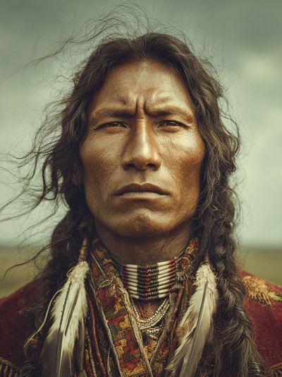 Native American Portrait — Fine Art Print. poster print