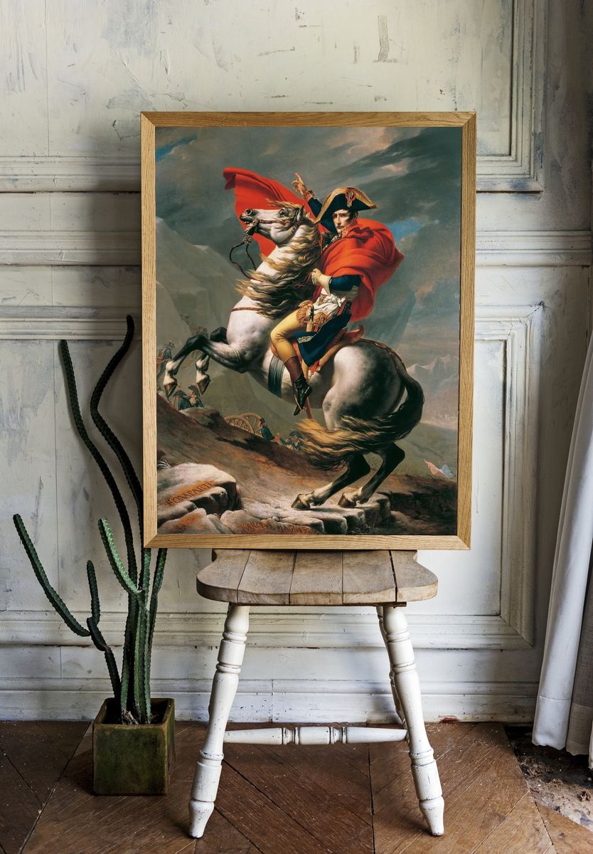 Napoleon Crossing Alps (1801-1805) Jacques-Louis room preview