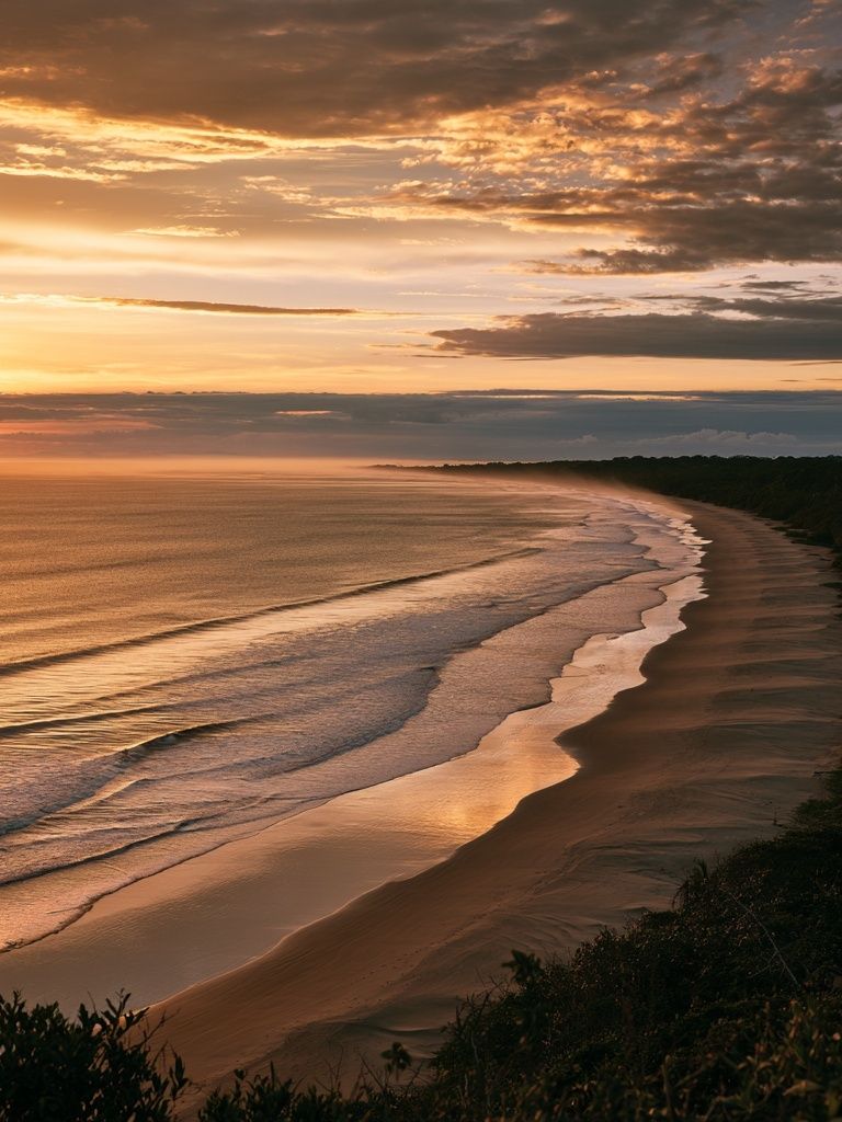 Golden Coast Sunset Print. poster detail